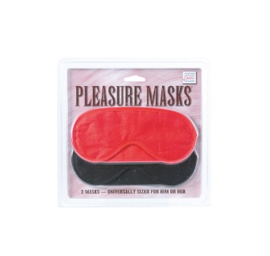 Maska-PLEASURE MASKS 2 PCS RED/BLACK